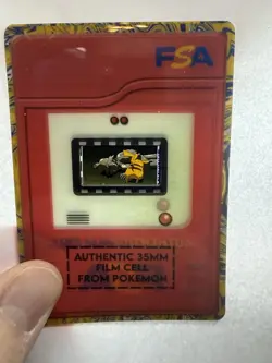 PIKACHU AUTHENTIC 35MM FILM FRAME CELL FROM POKEMON- THE MOVIE 2000 - Image 2