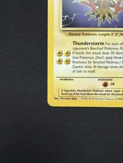 Pokemon TCG Zapdos 30/62 Fossil Unlimited Non Holo Rare | LP - Image 3