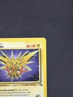 Pokemon TCG Zapdos 30/62 Fossil Unlimited Non Holo Rare | LP - Image 5
