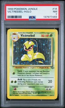 1999 POKEMON JUNGLE #14 VICTREEBEL HOLO PSA 7 Near Mint WoTC Vintage - Image 1