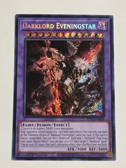Darklord Eveningstar BPRO-EN036 Secret Rare Yugioh 1st Edition Burst Protocol - Image 1