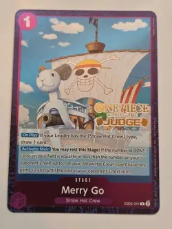 One Piece Merry Go - Extra Booster: Anime 25th Collection EB02-041 R Judge Stamp - Image 1