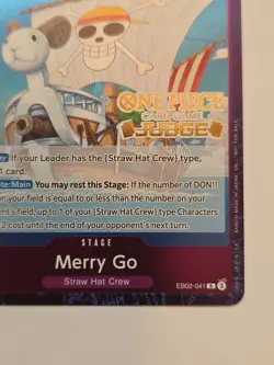 One Piece Merry Go - Extra Booster: Anime 25th Collection EB02-041 R Judge Stamp - Image 5