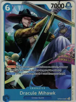 Dracule Mihawk OP09-048 SR Emperors in the New World One Piece TCG - Image 1