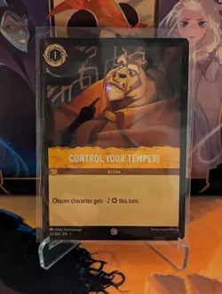 Disney Lorcana Control Your Temper 26/204 Common NM Non Foil TCG - Image 1