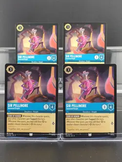 Disney Lorcana Sir Pellinore - Seasoned Knight 154/204 Reign of Jafar UC 4 Cards - Image 1