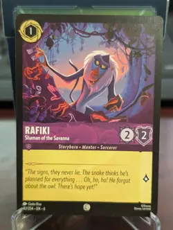 Rafiki Shaman of The Savannah 42/204 Disney Lorcana Azurite Sea TCG Non Foil NM - Image 1