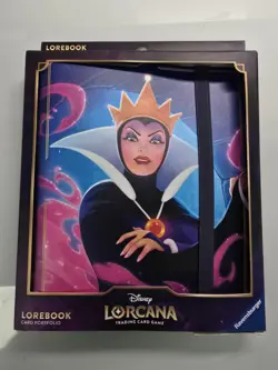 Disney Lorcana Lorebook Card Portfolio Evil Queen Ravensburger Sealed - Image 1