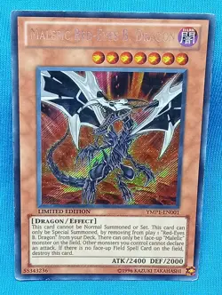 YuGiOh Cards - Malefic Red-Eyes B. Dragon - YMP1-EN001 **Lightly Played** - Image 1