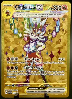 Cinderace ex 163 SV Stellar Crown Black Star Promo Card Pokemon TCG UPC NM - Image 1