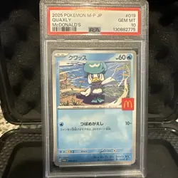 Pokemon TCG Quaxly - McDonald's M-P 019 Promo Cards Regular (Japanese) PSA 10 - Image 1
