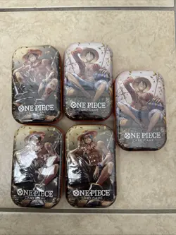 Bandai One Piece Card Game Tins Vol.2 OP-13 - Sealed Lot of 5 - Image 1