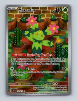 Maractus 160 2025 Pokemon Journey Together Full Art Illustration Rare Card NM+ - Image 1