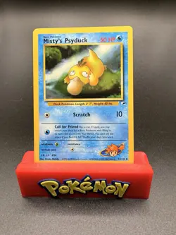 Pokemon Card - Gym Heroes 54/132 - MISTY'S PSYDUCK (uncommon) - NM - Image 1