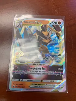 Lot Of 2 Pokemon Cards Kleavor V and VMAX SWSH 248 249 Promo - Image 4