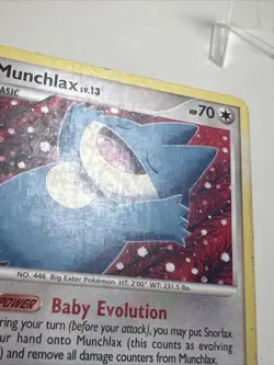 HP+ Munchlax 69/111 Regular/Non-Holo Rising Rivals AUTHENTIC Pokemon Card - Image 4