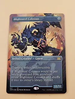 Blightsteel Colossus (Borderless) Double Masters Foil - Image 2