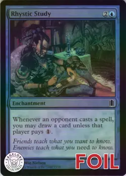 MTG Rhystic Study (15) | LP | Commander's Arsenal {CM1} - Image 1