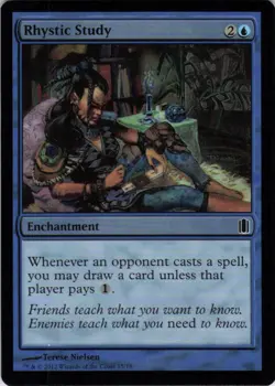 MTG Rhystic Study (15) | LP | Commander's Arsenal {CM1} - Image 2