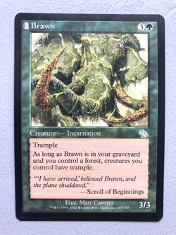 Mtg Carte Magic Judgment Brawn La ForceEng English NM/LP - Image 1