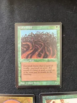 Magic the Gathering Wall of Ice, Brambles, and Wood Beta NM - Image 2