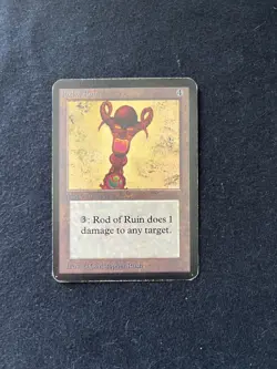 Magic the Gathering Rod of Ruin Alpha LP - Image 1