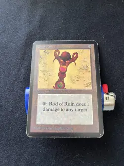 Magic the Gathering Rod of Ruin Alpha LP - Image 4