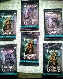 Magic the Gathering MTG Lorwyn Eclipse Factory Sealed Play Booster x6 IN HAND - Image 1
