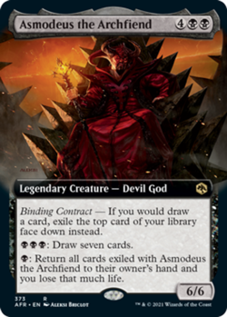 Asmodeus the Archfiend - Extended Art x1 Magic the Gathering 1x Adventures in th - Image 1