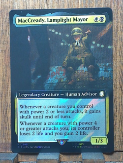 MTG🎇 MacCready, Lamplight Mayor ( SURGE FOIL Extended Art) FALLOUT Near Mint.❤ - Image 1