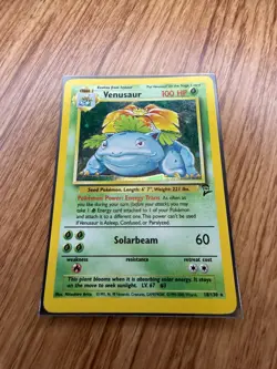 Venusaur – Base Set 2 18/130 – Vintage WOTC Pokemon – LP - Image 2