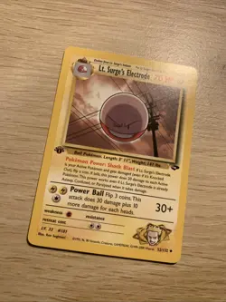 Pokemon TCG Lt. SURGE’S ELECTRODE 1st Edition Gym Challenge - 52/132 - Uncommon - Image 2
