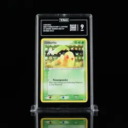 TAG Pokemon 9 Mint Chikorita Reverse Holo 55/101 Hidden Legends - Image 1
