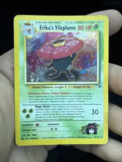 Pokemon TCG Erika's Vileplume 5/132 Gym Challenge Holo! Damaged Condition! Desc. - Image 1