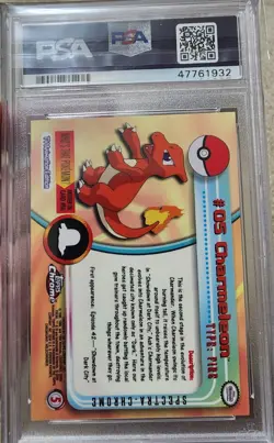 2000 TOPPS CHROME POKEMON T.V. SPECTRA #5 CHARMELEON PSA 9 + Ivisaur psa 9 - Image 2
