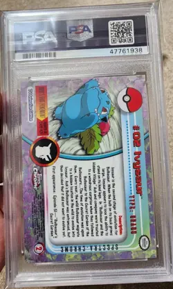 2000 TOPPS CHROME POKEMON T.V. SPECTRA #5 CHARMELEON PSA 9 + Ivisaur psa 9 - Image 3