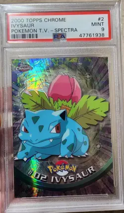 2000 TOPPS CHROME POKEMON T.V. SPECTRA #5 CHARMELEON PSA 9 + Ivisaur psa 9 - Image 4