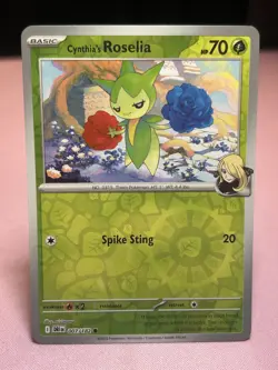 Cynthia's Roselia 7/182 Reverse Holo Destined Rivals Pokemon TCG - Image 1