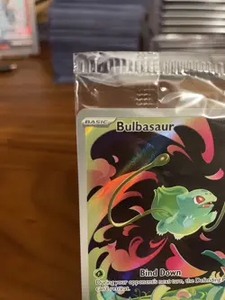 Pokemon Mega Evolutions Bulbasaur 133/132 Full Art Stamped Promo - Image 2