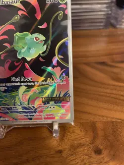 Pokemon Mega Evolutions Bulbasaur 133/132 Full Art Stamped Promo - Image 4
