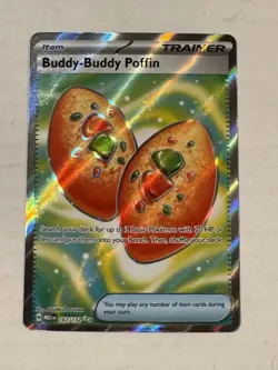 Buddy-Buddy Poffin 167/132 Me01: Mega Evolution Holo Pokemon TCG - Image 1