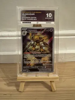Pokemon TCG Alakazam Promo Pokemon Center Stamp Ace 10 - Image 1