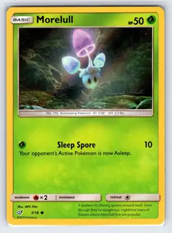 Morelull 3/18 2019 Detective Pikachu Pokemon Card Holo Promo Exclusive - Vlp - Image 1