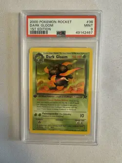 2000 Pokemon 1st Edition Dark Gloom - Team Rocket 36/82 - PSA 9 Mint! WOTC - Image 1