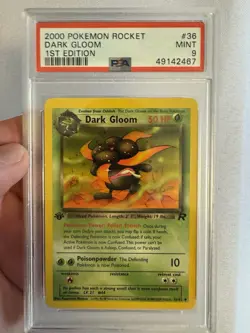 2000 Pokemon 1st Edition Dark Gloom - Team Rocket 36/82 - PSA 9 Mint! WOTC - Image 2