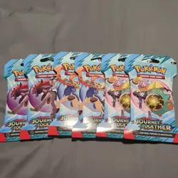Pokemon Journey Together Sleeved Booster Pack (LOT OF 6) - Image 1