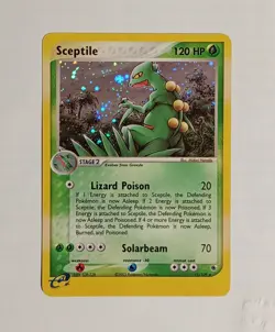 POKEMON SCEPTILE VINTAGE RUBY SAPPHIRE SERIES 11/109 HOLO SHINY GREAT CONDITION - Image 1