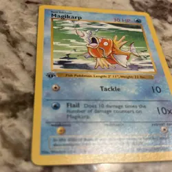 Pokemon TCG Magikarp 1st Edition Base Set Shadowless Card 035/102 NM Excellent! - Image 2