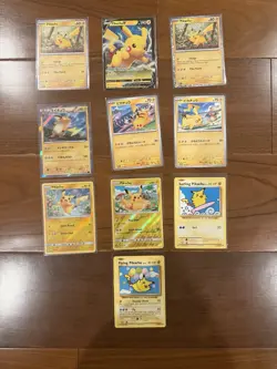 PIKACHU CARD LOT PROMO Pokemon Card Set Japanese Reverse Holo SWSH V TCG - Image 1