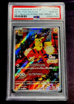 2023 Pokemon SV-P Japanese DETECTIVE PIKACHU RETURNS PRE-ORDER PSA 10 #098 - Image 1